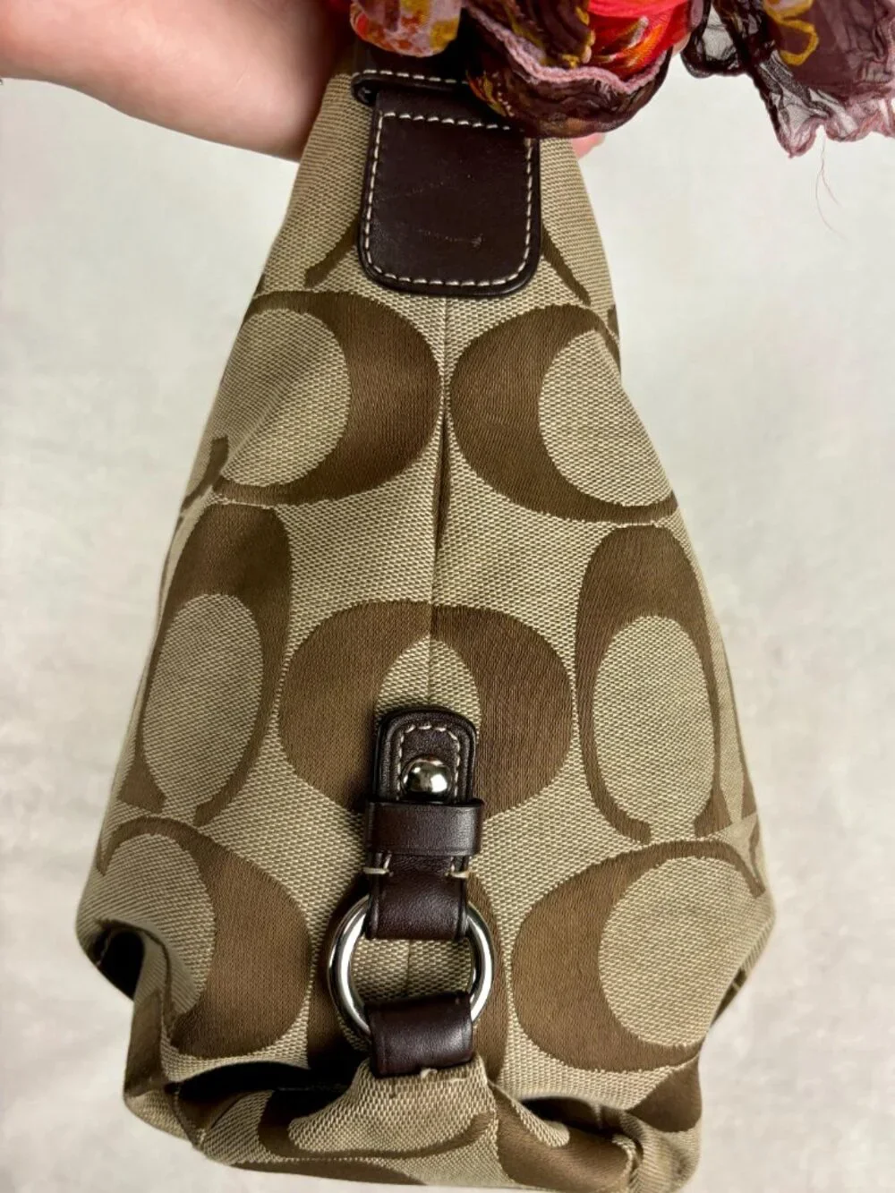 Coach Vintage Y2K Signature Canvas Hobo